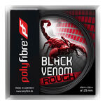 Cordages De Tennis Polyfibre Black Venom Rough 12,2m schwarz